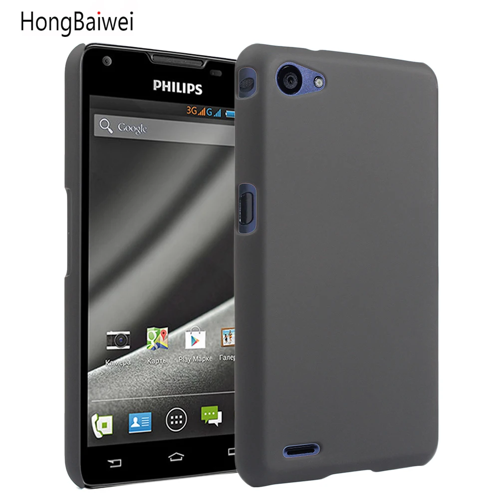 Чехол для Philips Xenium W6610 w6618 задняя крышка Новые резиновые трудный Пластик чехол