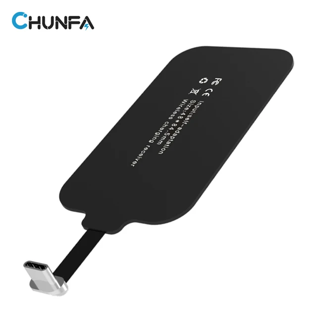 Special Price CHUNFA Qi Wireless Charger Receiver for Xiaomi Mi 6 5 4S USB Type-C Coil Qi Charger Wireless Charging for Huawei P10 Plus Type C