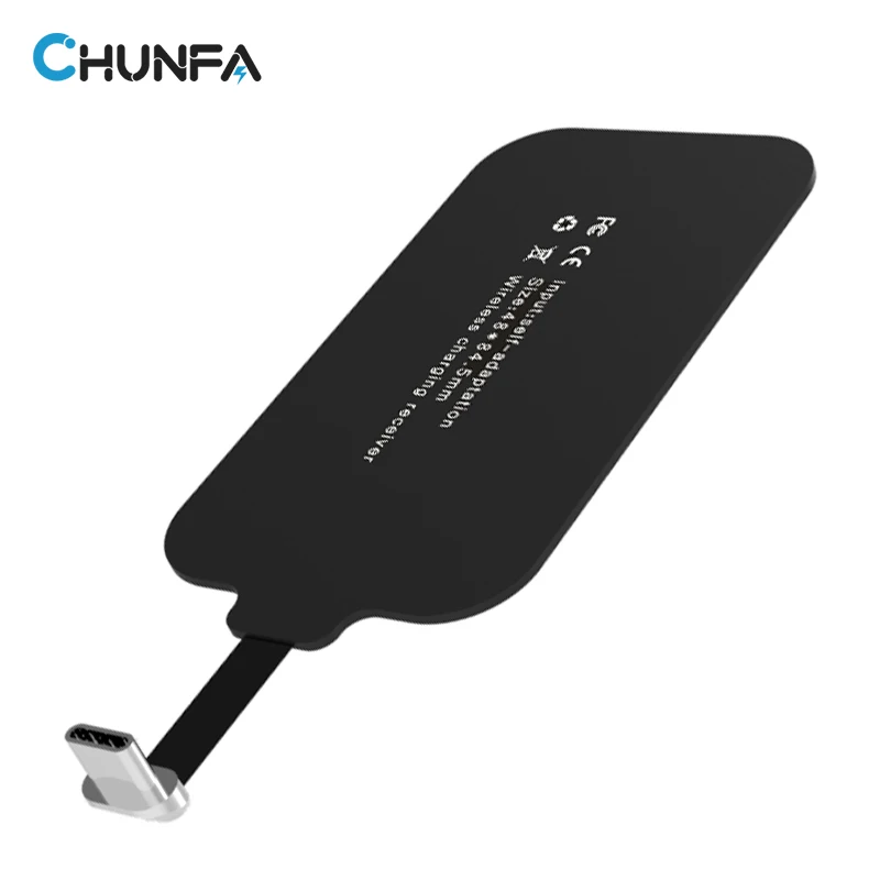 CHUNFA Qi Беспроводной Зарядное устройство приемник для Xiaomi Mi 6 5 4S Тип usb C катушки Ци