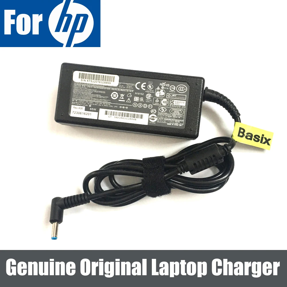 Оригинальный 65 Вт AC адаптер питания зарядное устройство для HP Pavilion TouchSmart 10 e010nr