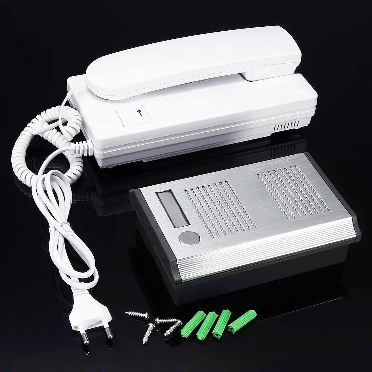 

Audio Intercom Phone Doorbell Entry System Kit for Flats Apartments Houses Talkable Access Control Lock Security Accessories