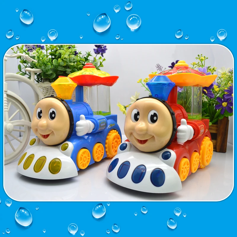 Electric Fountain Train Toys - Light-Up and Musical with Movable Eyes and Mouth image 5