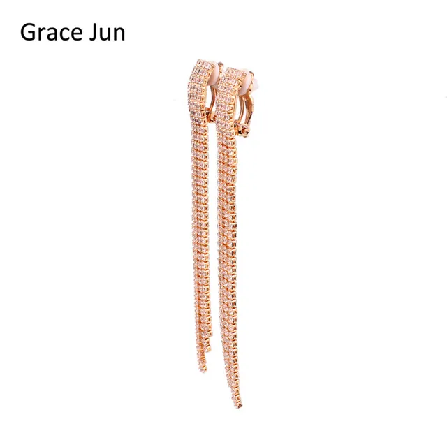 Grace Jun Tm 18k Gold Copper Material Clip On Earring No Pierced Grace Jun Tm 18k Gold Copper Material Clip On Earring No Pierced Fine Jewelry