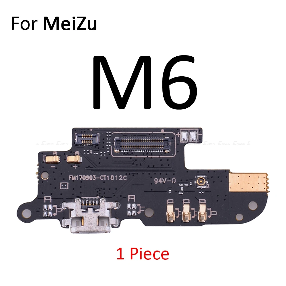 Разъем для зарядки запчасти платы гибкий кабель с микрофоном Meizu U20 U10 M6 M6S M5 M5C M5S Note