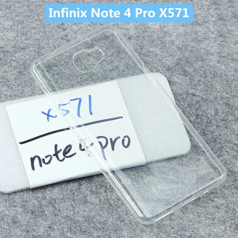 

Infinix X571 Ultra Thin Clear Transparent Crystal Silicone TPU Gel Soft Protective Phone Case Cover for Infinix Note 4 Pro X571