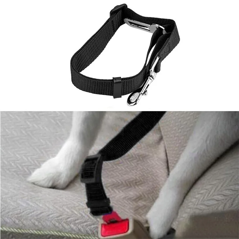

New Vehicle Car Seat Belt Seatbelt Lead Clip Pet Cat Dog Safety 2017 Harness Seat Belts