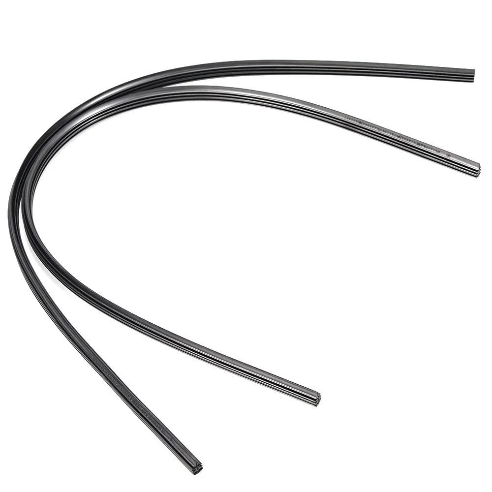 Mayitr 2pcs 26 inch 6mm Car Rubber Windshield Wiper Blade Refill