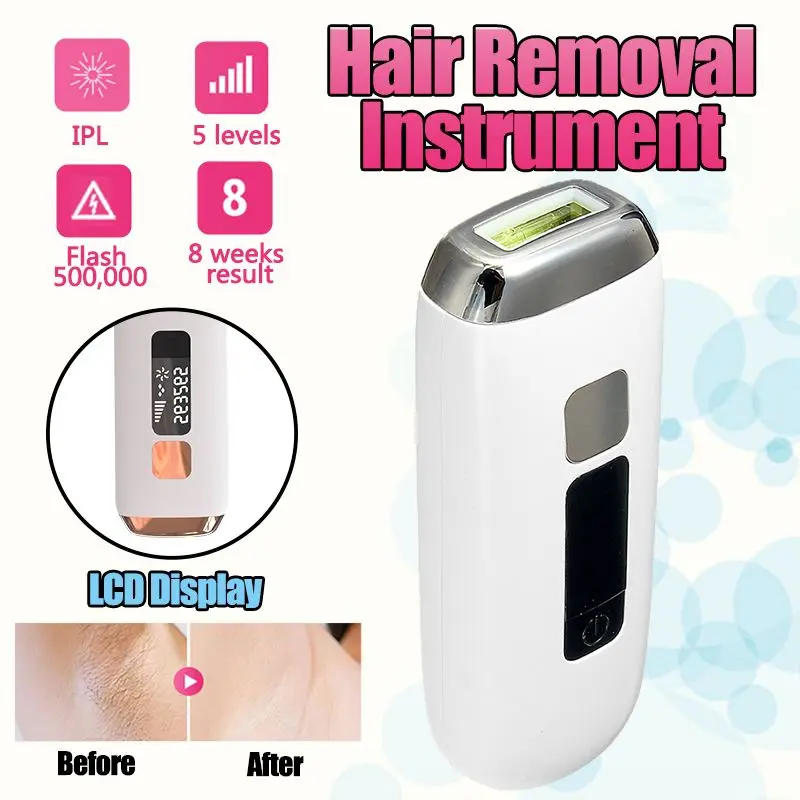 

Epilator Women Portable Depilator Facial 500000 Pulses Painless Full Body IPL Laser Hair Removal Machine Home Female Epilator