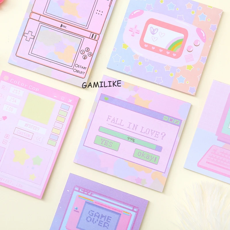 Pink Notepads Memo Pad Stationery Scrapbooking Organize Christmas Gift Cute Notepad Kawaii Notepad Word Pink Notepad L
