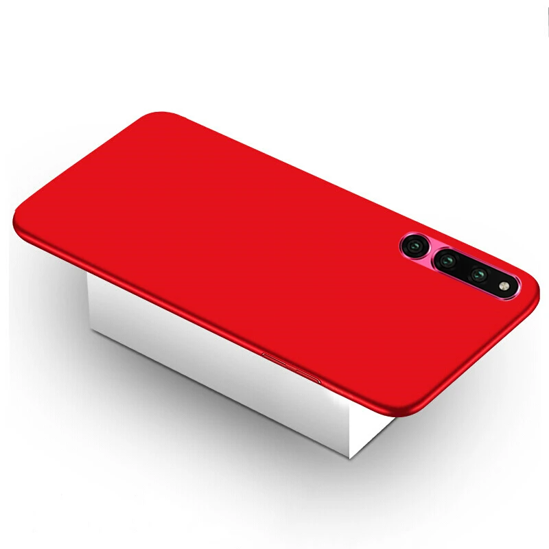 Hard PC Case For Huawei P Smart Mate20 P20 Pro Lite Honor Magic2 10lite 8X MAX 8C 7A Pro 7C 9i Note10 Plastic Cover Case - Цвет: red