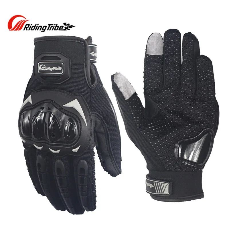 Pro байкерские мотоциклетные перчатки для мужчин и женщин, перчатки для верховой езды на полный палец, мотоциклетные перчатки luva motocicleta, спортивные перчатки M/L/XL/XXL для мотокросса - Цвет: black