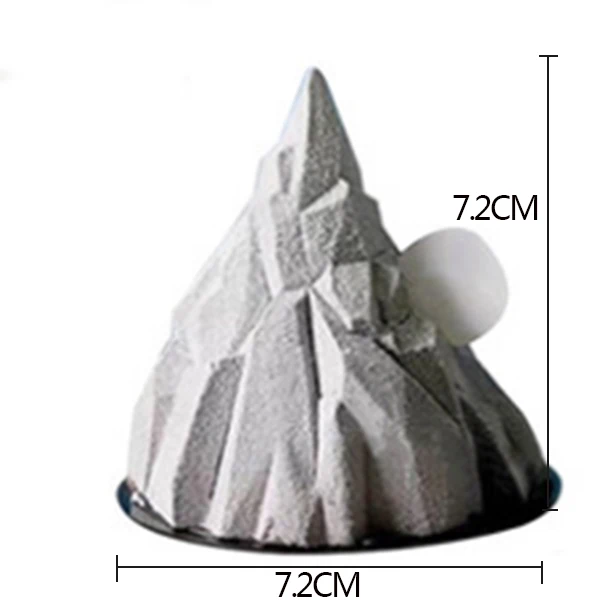 Айсберг форма для цемента xueshan силиконовая форма гипсовая Снежная гора креативная домашняя форма - Цвет: Светло-серый