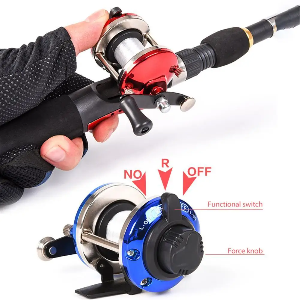 

HOT Mini Pocket Ice Spinning Fishing Reel Rock Winter Fishing Wheel Tackle Small Spinning Reell