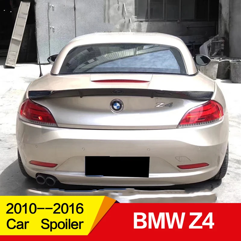 

Use for BMW Z4 spoiler carbon fiber/FRP 2010 11 12 13 14 15 16 year glossy rear wing R style spoiler Accessories