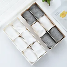 Multifunctional Plastic 6 Grids Makeup Storage Box For Finishing Box Socks Cosmetic Display Stand