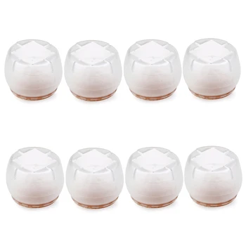 

8 Pack Chair Leg Feet Wood Floor Protectors Chair Leg Caps Home Furniture Pads Durable Home Decor Table Covers