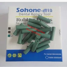 100 шт Стоматологическая лаборатория полировальные палочки зеленые силиконовые резиновые полировальные машины