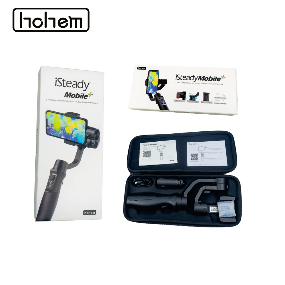 Hohem смартфона Gimbal iSteady Мобильный плюс 3-осевой Ручной Стабилизатор для iPhone 11X8 iPhone 7 6 Plus& huawei& смартфона Xiaomi