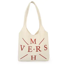 Хозяйственная сумка Женская Студенческая хлопковая льняная модная клетчатая сумка через плечо эко хозяйственная большая емкость тканевая сумка