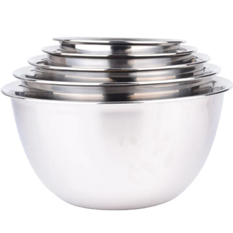 Multifunctional Stainless Steel Mixing Bowls Dough Cake Icecream Mixing