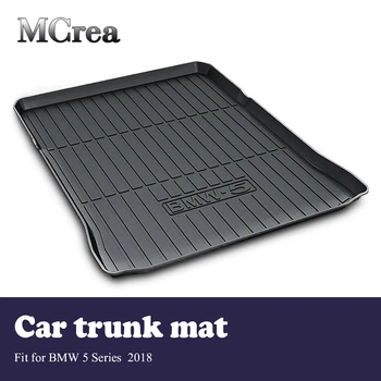 

MCrea Car Rear Trunk Mat Cargo Liner For BMW G30 5 Series 2018 Accessories G31 G38 Luggage Tray Anti Slip Kick Floor Mat Carpet