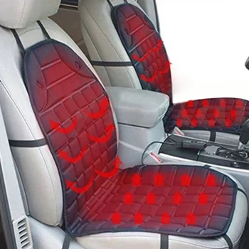 

Heated Car Seat Cover Cushion Car Seat Temp Controller DC12V 350cm Durable