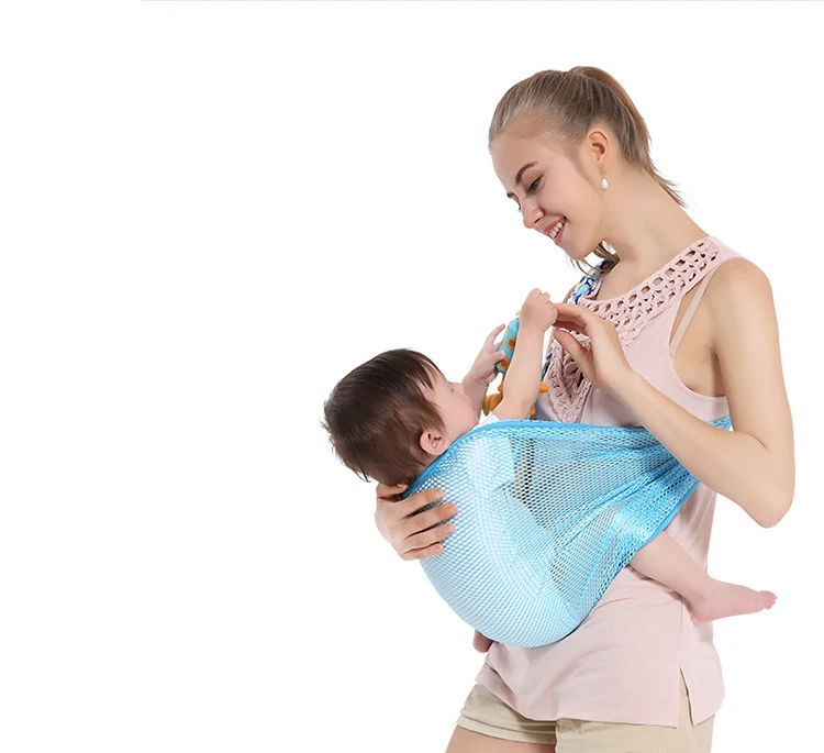Baby Sling Wrap Ring Cover Mesh Ergonomic Toddler Baby Carrying Belt