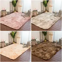 Ковер с нордическим узором мягкий теплый градиентный цвет плюшевый коврик для спальни гостиной XHC88