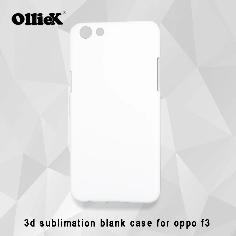 Free shipping Olliek factory 20 pcs/lot 3d sublimation blankd case for oppo f3 a77 support a mix order blanks |