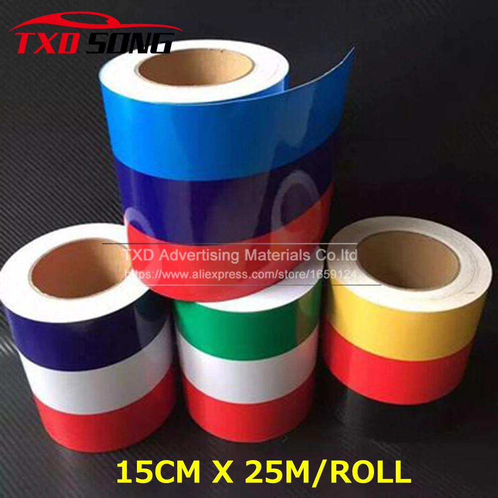 TXD Мини DIY 15 см x 25 м/рулон Германия/Италия/Франция Флаг капот полосы наклейки для
