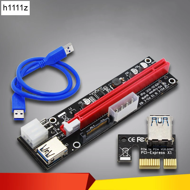 4pin 6pin SATA мощность PCI Express 16X переходная плата для слота карты USB 3,0 PCI-E PCI-Express 1x к 16x кабель-соединитель для Bitcoin BTC шахтер добыча