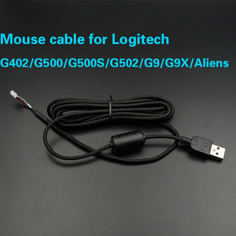 Flash Sale Cable del Mouse para logitech G402 G403 G5 G500 G500S G502 G9 G9X extranjeros marca ratones USB línea de alambre aJLoGq7w