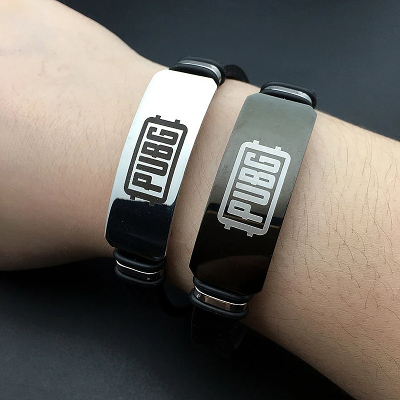 

Game PUBG Playerunknown's Battlegrounds Bracelet Cosplay Props Stainless Steel Braelets Accessories Gift