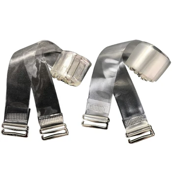 

1 Pair / 2 Pcs High Quality Plastic Bra Straps Shoulder Belt Invisible Transparent Adjustable 1.5cm Elastic