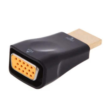 

Promotion! Mini Portable High Definition (HD) HDMI Male to VGA Female Video Converter Adapter for HDTV DVD Projector Monitor
