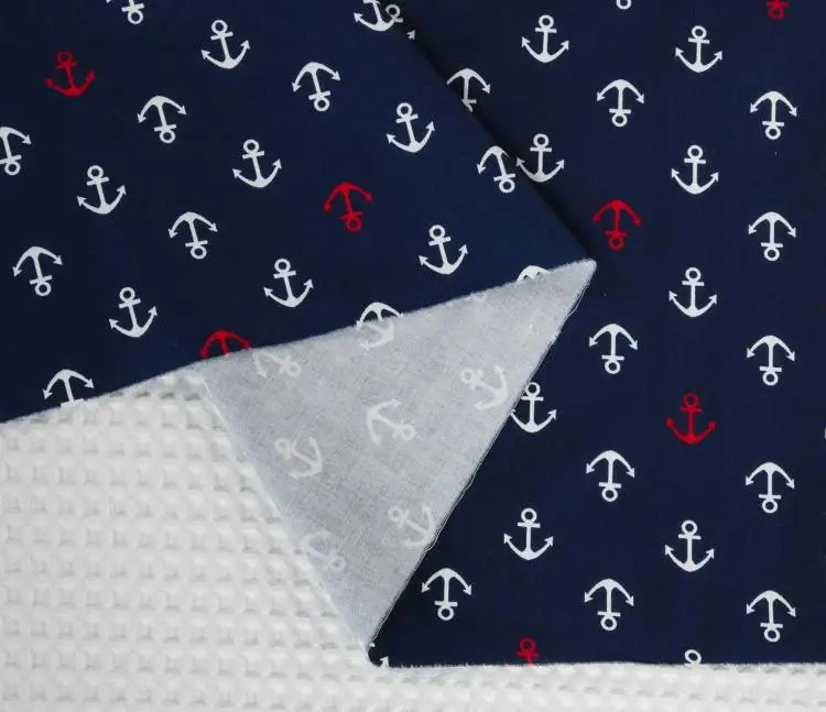 Хлопковая ткань темно-синяя серия Лоскутная стеганая ткань тильда мультфильм Стрекоза полметра 160*50 см