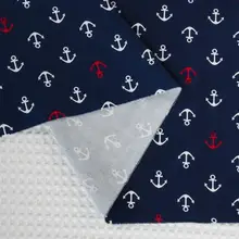 Хлопковая ткань темно-синяя серия Лоскутная стеганая ткань тильда мультфильм Стрекоза полметра 160*50 см