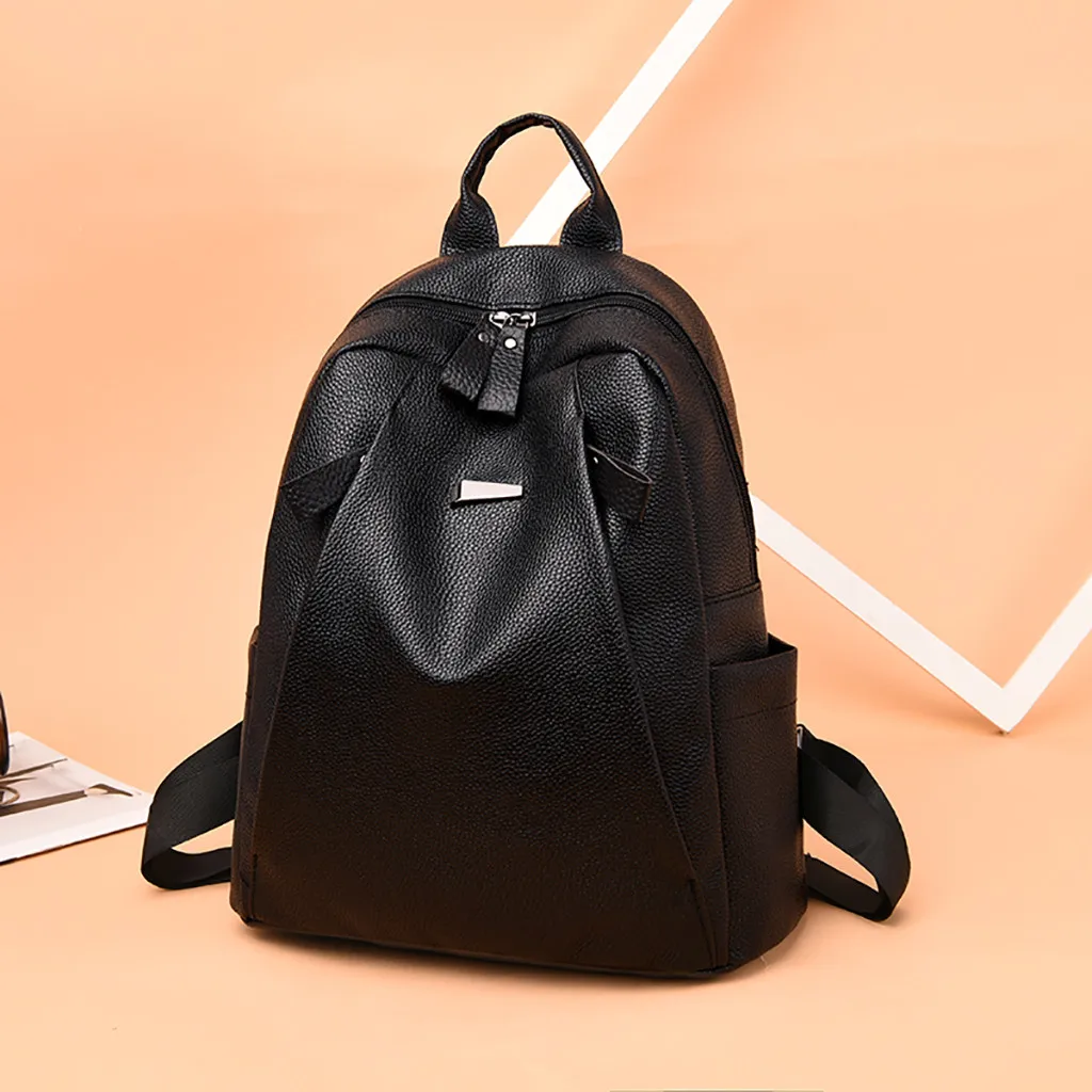 

Women Backpack Leather Waterproof Travel Book School Bag Luxury Brand Casual Daypack For Girl Mini Backpacks Leisure Large Tote