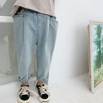 Boys Jeans Children Clothing 20196 Spring Korean New Baby Boys Denim Pants Kids Boys Casual Loose Jeans Baby Cowboy Pants 2-7Y 3