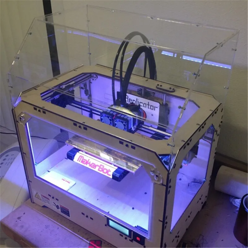 DIY Replicator 3d printer 3mm acrylic hood cover plates kit Enclosure kit for Replicator 3D Printer Clones