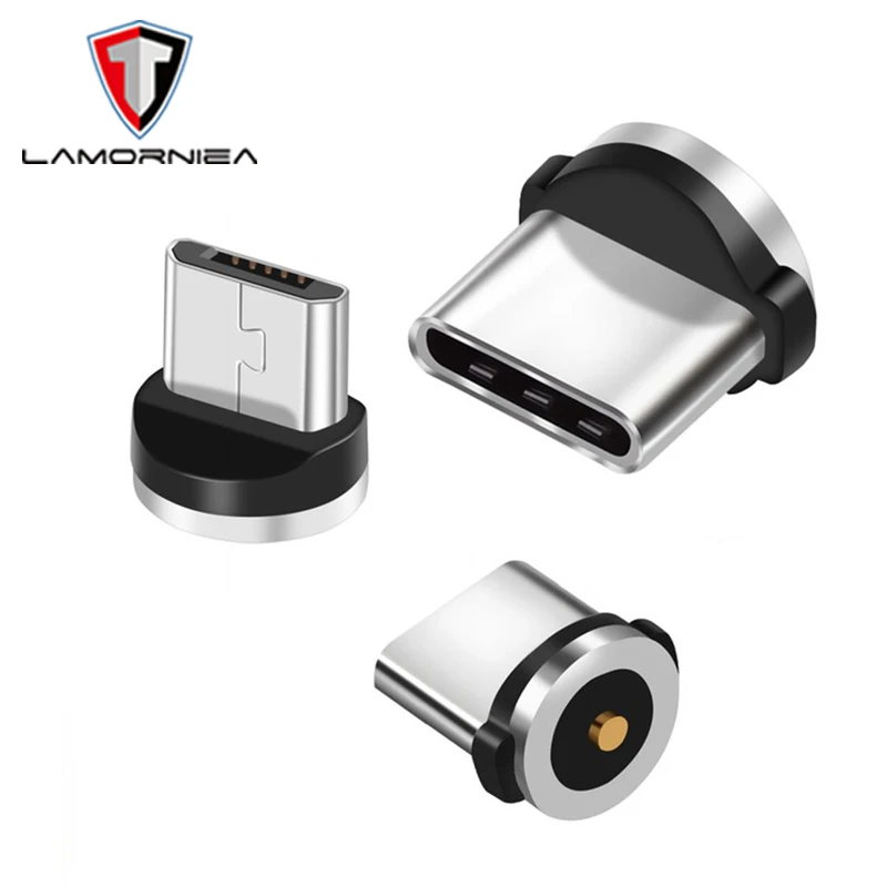 

Lamorniea Quick Charge Magnetic Transfer Connector Magnetic Micro USB Connector Adapter For iOS Android Type C Magnetic Adapter