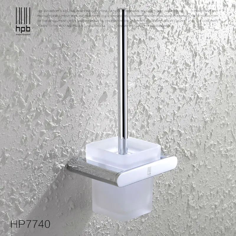 BULUXE Brass Toilet Brush Holder Frosted Glass Cup Bathroom ... BULUXE Brass Toilet Brush Holder Frosted Glass Cup Bathroom ...