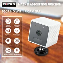 FUERS 960P HD Built-in Battery Surveillance WiFi IP Camera PIR Motion Night Vision Intercom Wireless Mini CCTV Security Camera