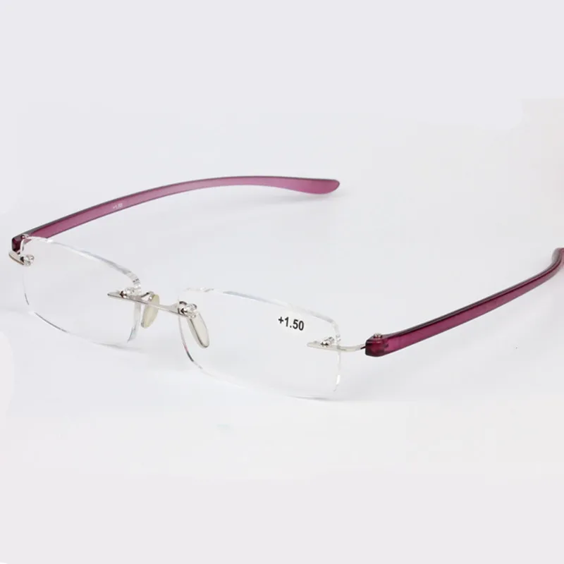 Top Grade Ultralight Frameless Reading Glasses Unisex High Definition Rimless glasses Best