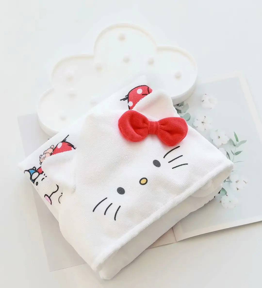 Мультфильм Sanrio, Hello Kitty с рисунками из мультфильма «My Melody Cinnamoroll pompurin Little Twin Stars детское банное полотенце халат пляжный халат летняя Одеяло