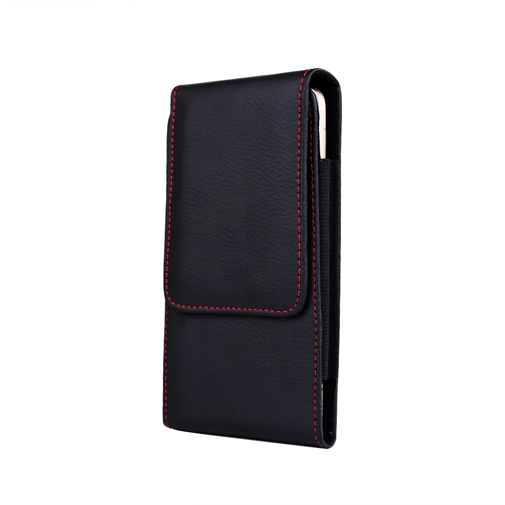 Pouch Leather Phone Case For Samsung Galaxy S6 S7 Edge S8 S9 S10 Plus S10e Note 8 9 Waist Bag Magnetic Holster Belt Clip Cover