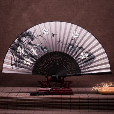 Ретро Стиль Китайский Японский Романтический летающие цветы красочные бабочки Складной вентилятор Карманный ручной вентилятор летнее Искусство ремесло подарок - Цвет: 6