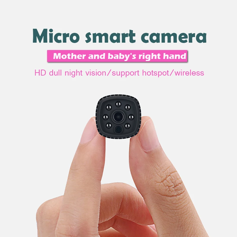 

mini wifi wireless ip night vision camera FHD 1080P mini camera ip micro camera supports 128GB memory expansion webcam 1080