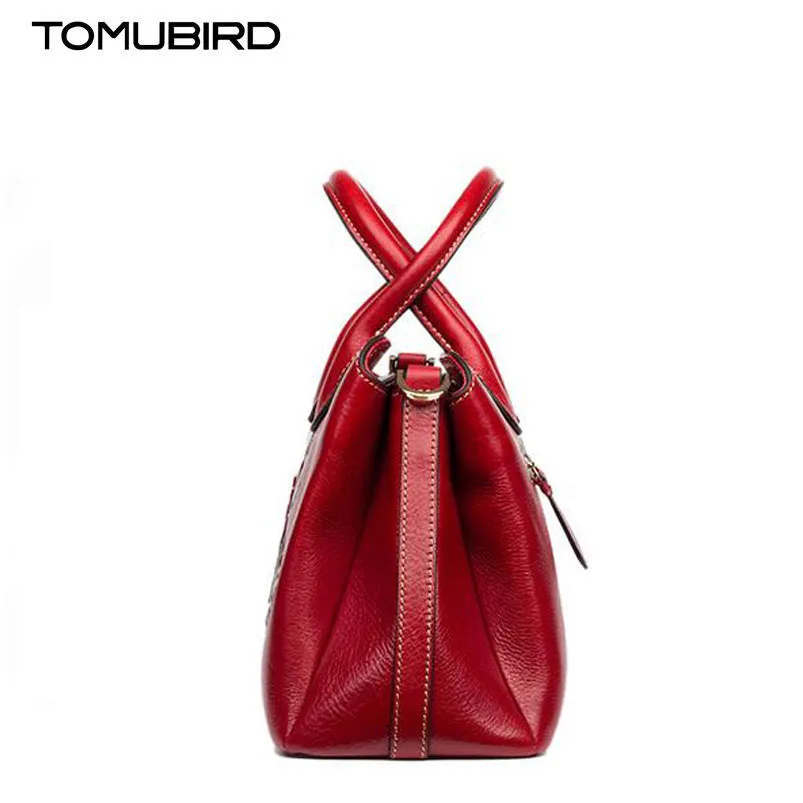 TOMUBIRD, новинка, улучшенная, из воловьей кожи, дизайнерская, цветочная коллекция, известный бренд, женская сумка, модная, тоут, женская сумка из натуральной кожи