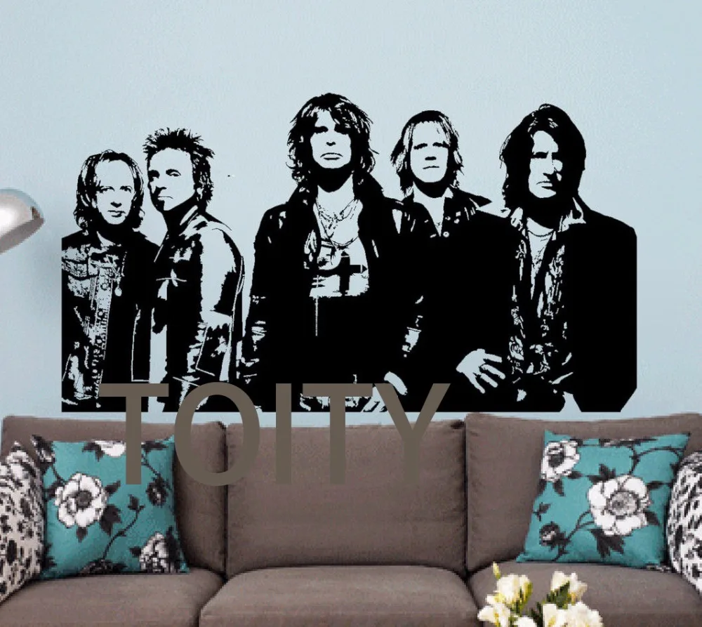 Aerosmith стикер на стену американская большая рок н ролл Группа виниловая наклейка